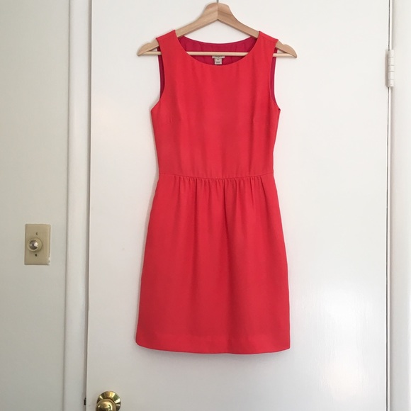 J. Crew factory Sheath Dress in Neon Rose Sz 00 - Picture 3 of 4